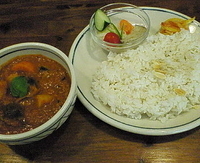 「Cセット（野菜のカレーとアイスチャイを選択） 950円（単品80」@香菜軒の写真