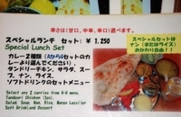 「スペシャルランチセット」@Indian Restaurant Miraの写真