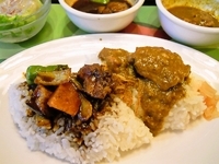 「夏のダブルカレー1344円+サマーセットA504円+ミニコーヒー」@Royal Host 立石店の写真