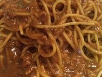 「カレースパゲッティ（サラダ付き） 800円（ランチ価格）」@cafe woodyの写真