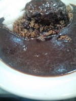 「ハンバーグ辛口黒カレー」@Time 品川店の写真