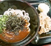 「カレーうどん+とり天+タマゴ天（480円+100円+100円）」@手打ちうどん総本店 とくとく モラージュ柏店の写真