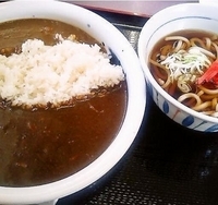 「2色カレーセット（690円）」@山田うどん食堂 上横場店の写真