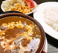 「インドカレーランチセット（サラダ・ドリンク付き）900円」@patioの写真