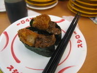 「マグロメンチカツカレー105円」@スシロー 葛飾店の写真