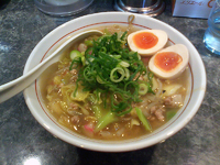 「熱烈たんめん（700円）+味付き玉子（100円）」@きんか本舗の写真