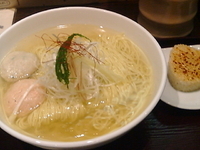「あら炊き塩らあめん焼きおにぎり付」@麺屋 海神の写真
