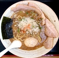 「らーめん+肉増し+味玉」@つけめん・らあめん 福は内の写真