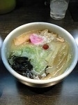 「塩ラーメン・卵・餃子」@らーめん 山頭火 上野店の写真