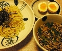 「ざるらーめん+玉子（100円）=800円」@与ろゐ屋の写真