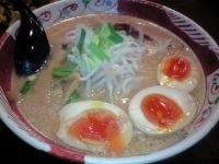「味玉味噌ラーメンから揚げセット」@赤みそ家 バイパス店の写真