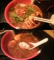 「いっこくエスニック・ごはん付+味玉」@麺屋 いっこくの写真