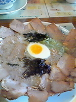 「背脂塩チャーシュー（太麺&麺固め）」@みつやの写真