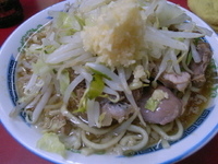 「小ラーメン豚入り￥600」@ラーメン二郎 目黒店の写真