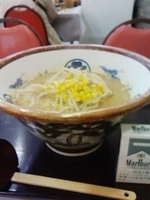 「味噌ラーメン650円+深川餃子（赤）300円」@味心 なか家の写真