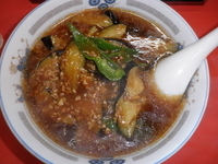 「ナスそば（700円）」@金門飯店の写真