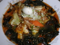 「ぴりぴりラーメン（750円）」@中華食堂 上海の写真