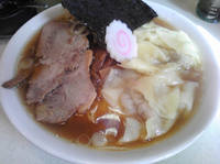 「ワンタンめん（並）細麺780円」@麺処 まるよし商店の写真