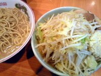 「小つけ麺（850円）」@ラーメン二郎 八王子野猿街道店2の写真