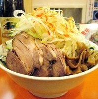 「ネギ味噌ラーメン麺固め + 野菜大盛り + チャーシュー」@えぞ菊 御徒町店の写真