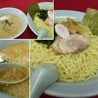 「つけ麺+中盛（酢抜き コッテリ）」@ラーメンショップ 境店の写真