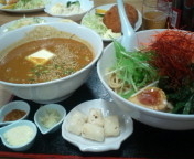 「幻のカレーつけ麺1,000円（割ライス付）」@丸直の写真