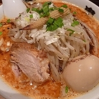 「もやし増しカラシビ味噌らー麺 （味玉トッピング）」@カラシビ味噌らー麺 鬼金棒の写真
