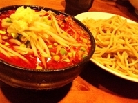 「どて辛つけ麺（大盛り無料）[野菜、脂増し] ￥680」@どてちんⅢの写真