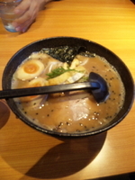 「赤味噌ラーメン煮玉子【880円】」@北海道らーめん奥原流 久楽 高崎店の写真