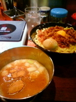 「BBQつけ麺（大盛り無料）+味玉（メール会員無料）」@俺達の麺Style Boo Boo Kingの写真