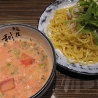「夏限定・トマトの冷やしつけ麺・中盛り 850円」@麺屋 利休の写真
