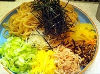 「奄美鶏麺風つけ麺」@麺屋たけざわの写真