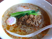 「ラーメン胡麻味\680+豚そぼろ\200+肉餃子\320」@麺処 いち林の写真