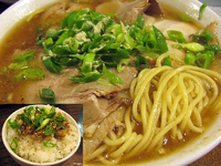 「特製Bラーメン（中盛）+ミニチャーシュー丼@680+150」@神戸ラーメン 第一旭 明大前店の写真