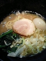 「醤油豚骨セット並+煮玉子」@ゴル麺。 横浜2号店の写真