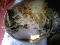 「笑次郎（野菜、カラメ、アブラ）」@笑堂の写真