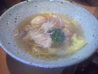 「蒸し鶏味玉らーめん（1,000円）+ワンタン（200円）」@麺匠 清兵衛の写真