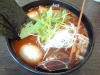 「辛特楓麺 大盛 麺かため 汁こいめ 油こってり」@らーめん楓の写真