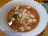 「比内鶏つみれそば（醤油）」@支那そば 一本気の写真