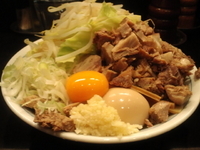 「油そば（細切れ豚）」@らーめん大 五反田店の写真