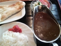 「幻のカレーライス（半ライス）+ナン」@居酒屋ミッコの写真