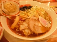 「極旨醤油チャーハンセット 682円+千切りねぎ 105円」@幸楽苑 足利店の写真