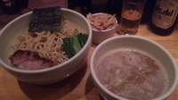 「つけ麺特盛 + メンマ」@○心厨房の写真