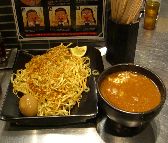 「焼きもりめん伊勢海老の滴大&味玉」@四代目 けいすけの写真