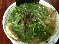 「ねぎちゃーゆーめん（1000円）+替え玉（無料券）」@博多長浜らーめん 楓神の写真