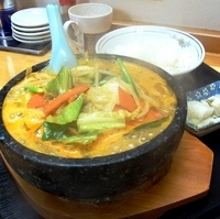 「石焼味噌ラーメン （ライス付き）」@桜華飯店の写真