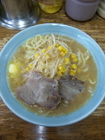 「ネギ味噌ラーメン 麺カタメ【800円】」@まこと家の写真