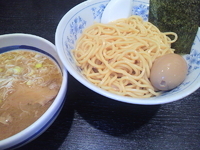 「濃厚塩トロつけ麺・あつもり（850円）【3月限定】+味玉（100」@大勝軒まるいち 大宮店の写真