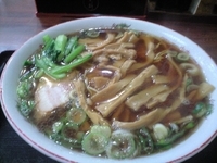 「メンマラーメン大盛り」@そば処 更科の写真