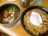「カレーつけ麺（辛さノーマル）先行Ver（※3月の限定） 1,00」@MENYA 食い味の道有楽の写真